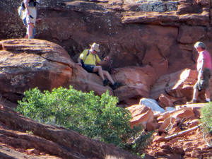 Five Foot Climb Leading to Third Section of Trail