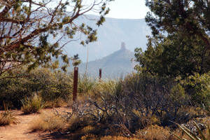 Top Trail View of Chimney Rock