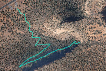 Doe Mountain Trail -- Aerial Map