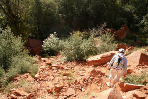 Hiking Down Fay Canyon Vista