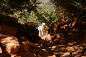 Final Ascent to the Fay Canyon Arch