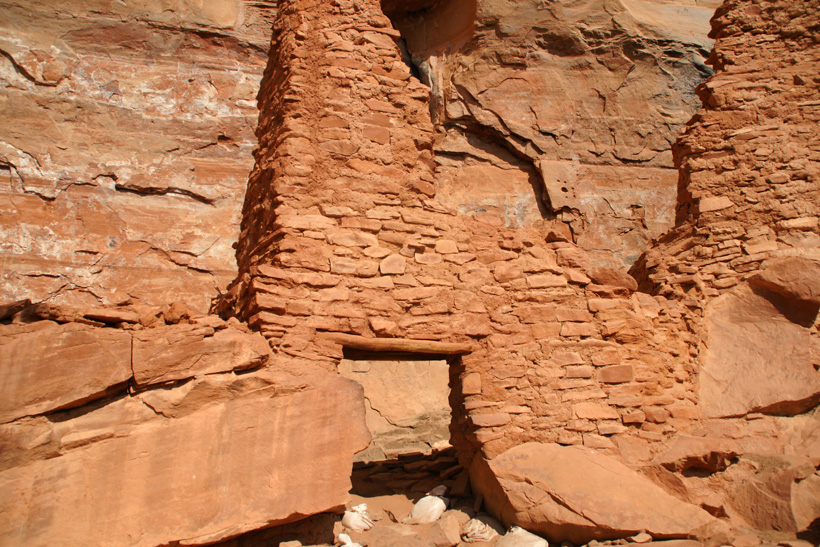 Entrance into a  Indian Ruin at the  Palatki Heritage Place.