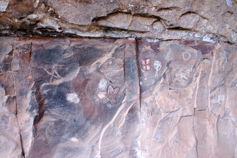 Pictographs at Palatki Heritage Site's Ceremonial Place