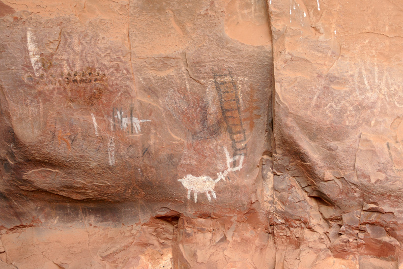 Second Picture of Pictographs at Palatki Heritage Site's Ceremonial Place