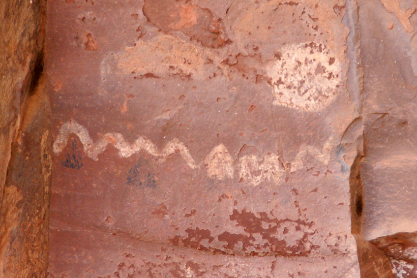 Pictograph Corresponding to the Eastern Cliffs Which Shows the Winter Solstice