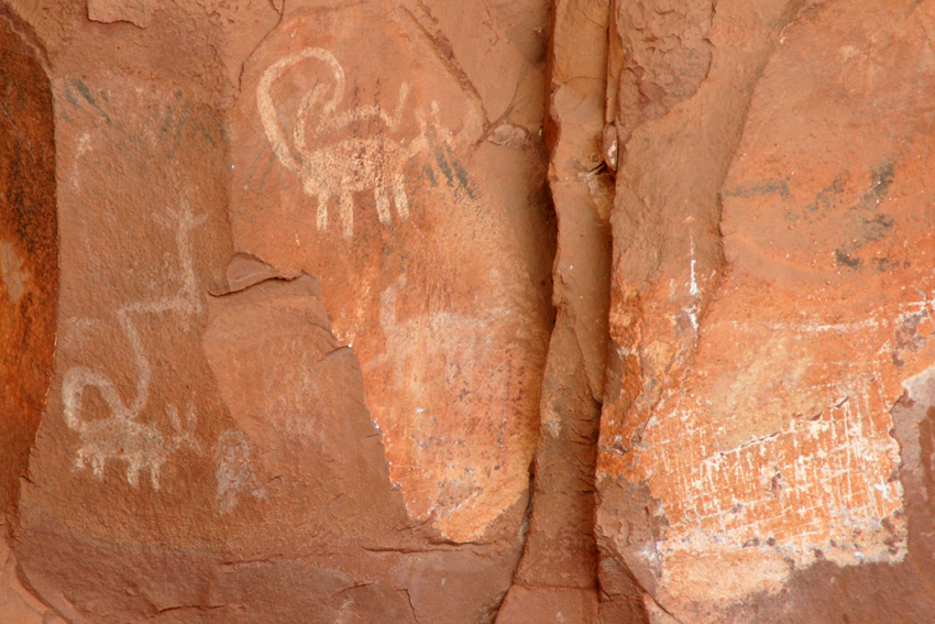 Third Picture of Pictographs at Palatki Heritage Site's Ceremonial Place