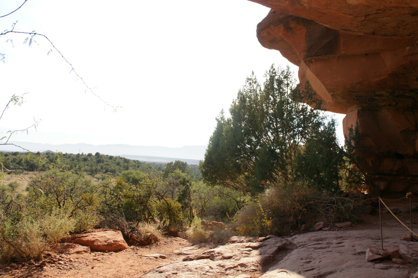 The Ceremonial Place - An alcove  in the cliffs.