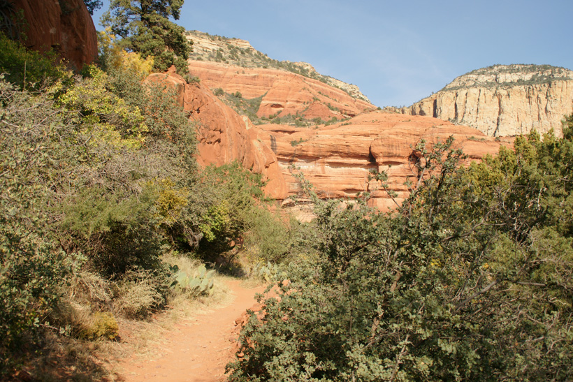 Hiking Back From the Ceremonial Place to the Palatki Visitor's Center