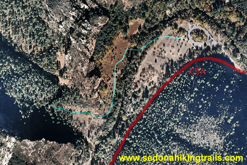 West Fork Trailhead - Aerophotograph