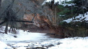First Stream Crossing - Looking Upstream