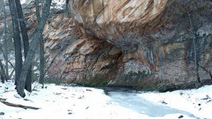 Looking at Cliffs over West Fork Stream 3